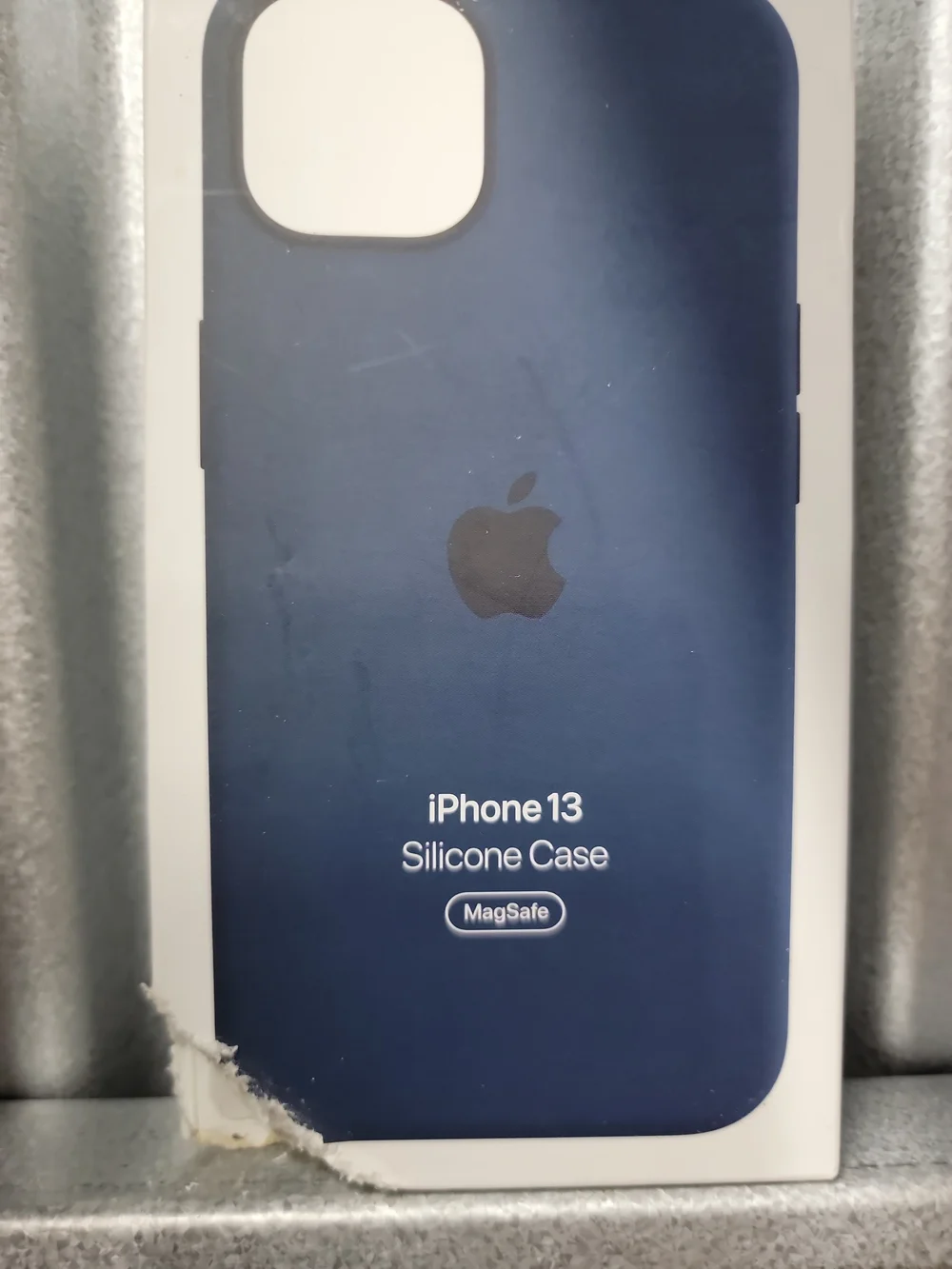 Apple Original iPhone 13 Silicone Case - Navy Blue (MagSafe)